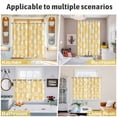 thumbnail image 6 of White Yellow Daisy Kitchen Curtains Small Short 39 Inch Length, Spring Summer Floral Botanical Grommet Top Bedroom Living Room Curtains, Light Filtering Cafe Curtain Drapes 2 Panels Set 55''x39'', 6 of 9