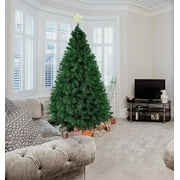 Bosonshop Upgraded 7' Green Metal Christmas tree, with Decorations