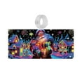 thumbnail image 2 of Lighted Christmas Door Cover Door Banner Uv Activated Night Glow Fluorescent Cartoon Christmas Garage Front Porch Sign （13X6 Ft）, 2 of 8