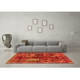 thumbnail image 3 of Ahgly Company Indoor Rectangle Oriental Orange Modern Area Rugs, 8' x 12', 3 of 4