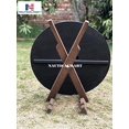 thumbnail image 3 of Medieval Viking White Dragon Shield Fully Functional Wooden Shield for Battle~Decor, 3 of 4