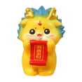 thumbnail image 2 of Figura de dragón de Año Nuevo chino, linda mini figura para el tablero del auto, gabinete, escritorio Estilo E, 2 of 9