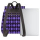 thumbnail image 3 of Fotbe purple argyle Mochila Bolso con Estampado para Mujer, Mochila Antirrobo de Nylon Impermeable, Bolsa Ligera de Hombro, 3 of 4