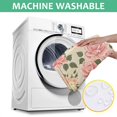 thumbnail image 6 of Pioneer Flower Floral Print Pattern Square Tablecloth,Waterproof Square Table Cover,Wipeable Spillproof Washable Table Cover for Home Kitchen Party Decor 52"x52"(132x132cm), 6 of 6