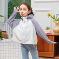 thumbnail image 2 of Penkiiy Chicas Chicos Camisa de manga larga Protección Solar Capucha Ligera Entrenamiento Atlético Suéter Top Rash Guard para Niños 8 Años Gris, 2 of 5