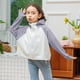 thumbnail image 2 of Penkiiy Chicas Chicos Camisa de manga larga Protección Solar Capucha Ligera Entrenamiento Atlético Suéter Top Rash Guard para Niños 8 Años Gris, 2 of 5
