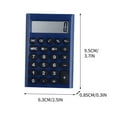 thumbnail image 2 of SouMaox Standard Calculator Mini Desktop Digital LCD Display Portable for Home Office Use, Blue, 2 of 8