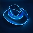 thumbnail image 4 of Sombrero de vaquero con luz LED brillante para fiesta de cumpleaños, sombrero de vaquera para novia, gorra de vaquera luminosa para discoteca, accesorios para despedida de soltero, sombrero de neón, s, 4 of 5