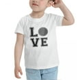 thumbnail image 3 of Tennis Love Cute Toddler T-Shirts for Boys Girls (White, Youth L), 3 of 5