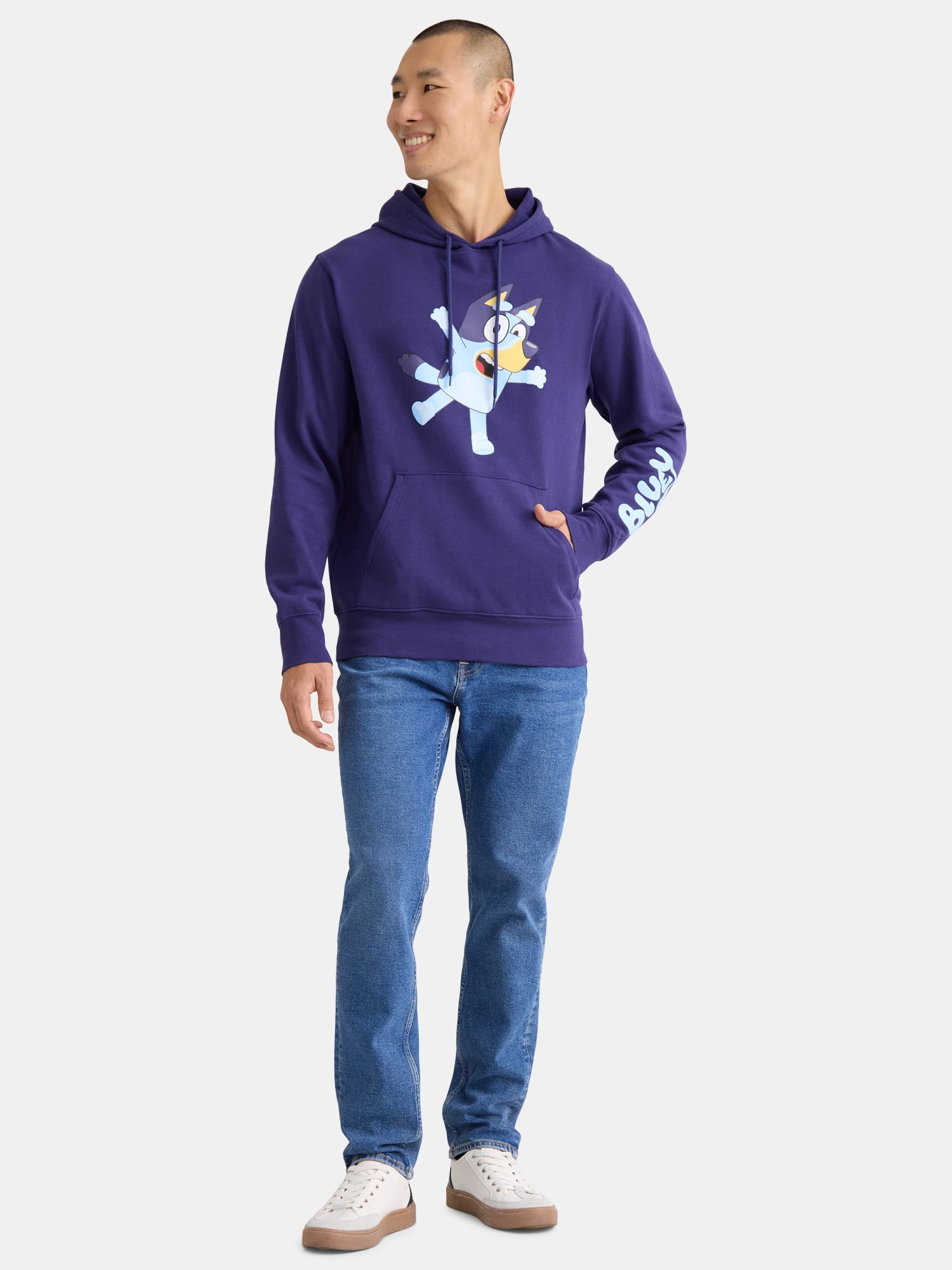 Bluey, Mens Graphic Hoodie, Cheer, Sizes S-3XL
