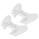 thumbnail image 4 of 2 uds funda protectora de silicona ergonómica suave para evitar resbalones funda de mango a prueba de polvo para controlador PS5 blanco, 4 of 5