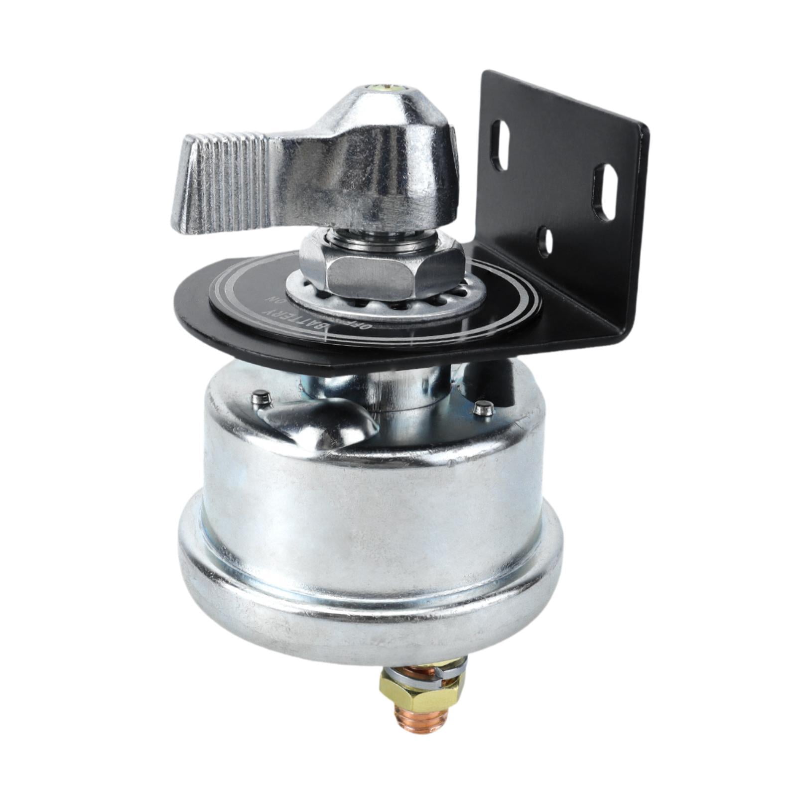 Wzmzjy Battery Disconnect Switch 12-48V High Performance Premium Battery Cut Off Switch Silver