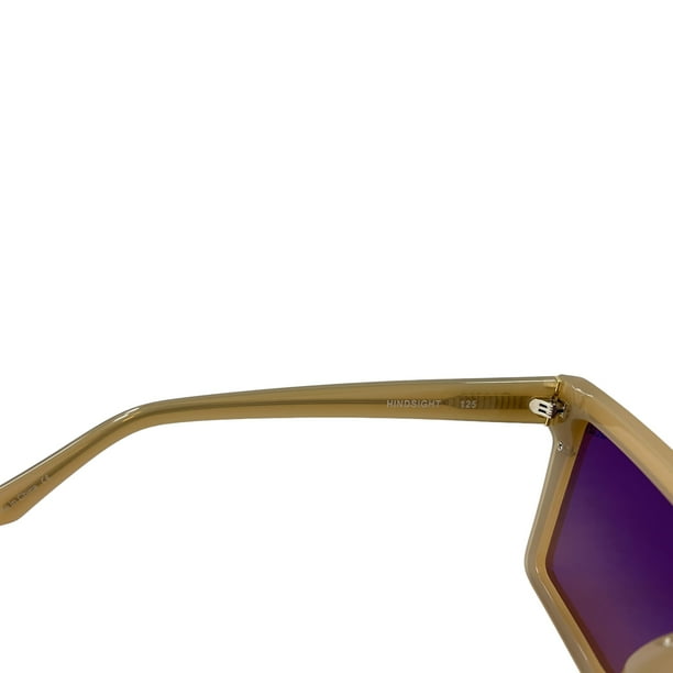 Quay Australia Hindsight Shield Sunglasses 51MM Ivory Purple 