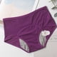 thumbnail image 2 of Ropa interior menstrual Prolriy para mujer, bragas a prueba de fugas, ropa interior femenina, pantalones de cintura fisiológica, ropa interior de algodón para mujer, ropa interior femenina morada, 2 of 3