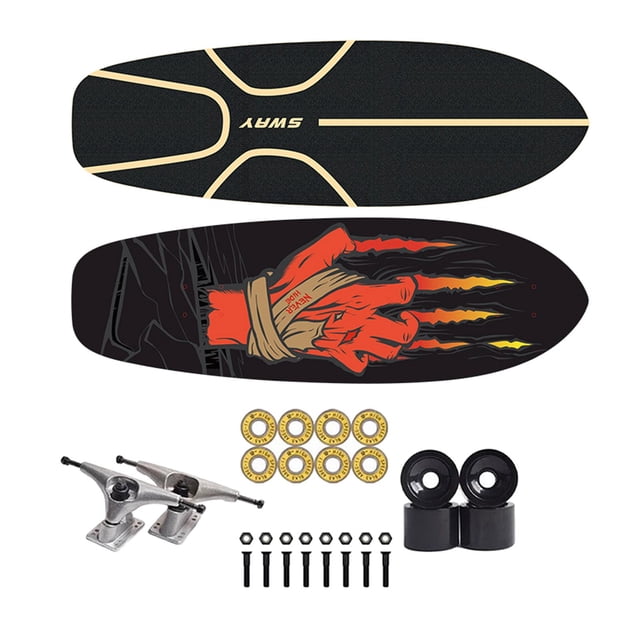 Monopatín para principiantes, cubierta de de arce, completo para , jóvenes, , ruedas de camiones, rodamiento ABEC, patín de arranque, t Garra DYNWAVEMX Patineta completa