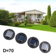 thumbnail image 3 of 4PCS Garden Light Solar Top Replacement Round Box, Solar Replacement Top of Solar Lantern Battery Box, Waterproof Round Solar Panel Lights, 3 of 9