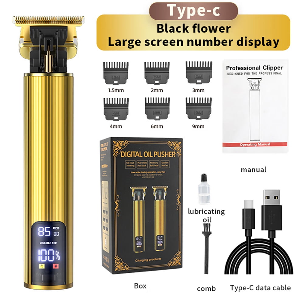 Seekfunning Professional Hair Trimmer for Men, Waterproof Knurled