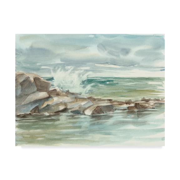 Trademark Fine Art 'UA CH Coastal Watercolor IV' Canvas Art by Ethan Harper