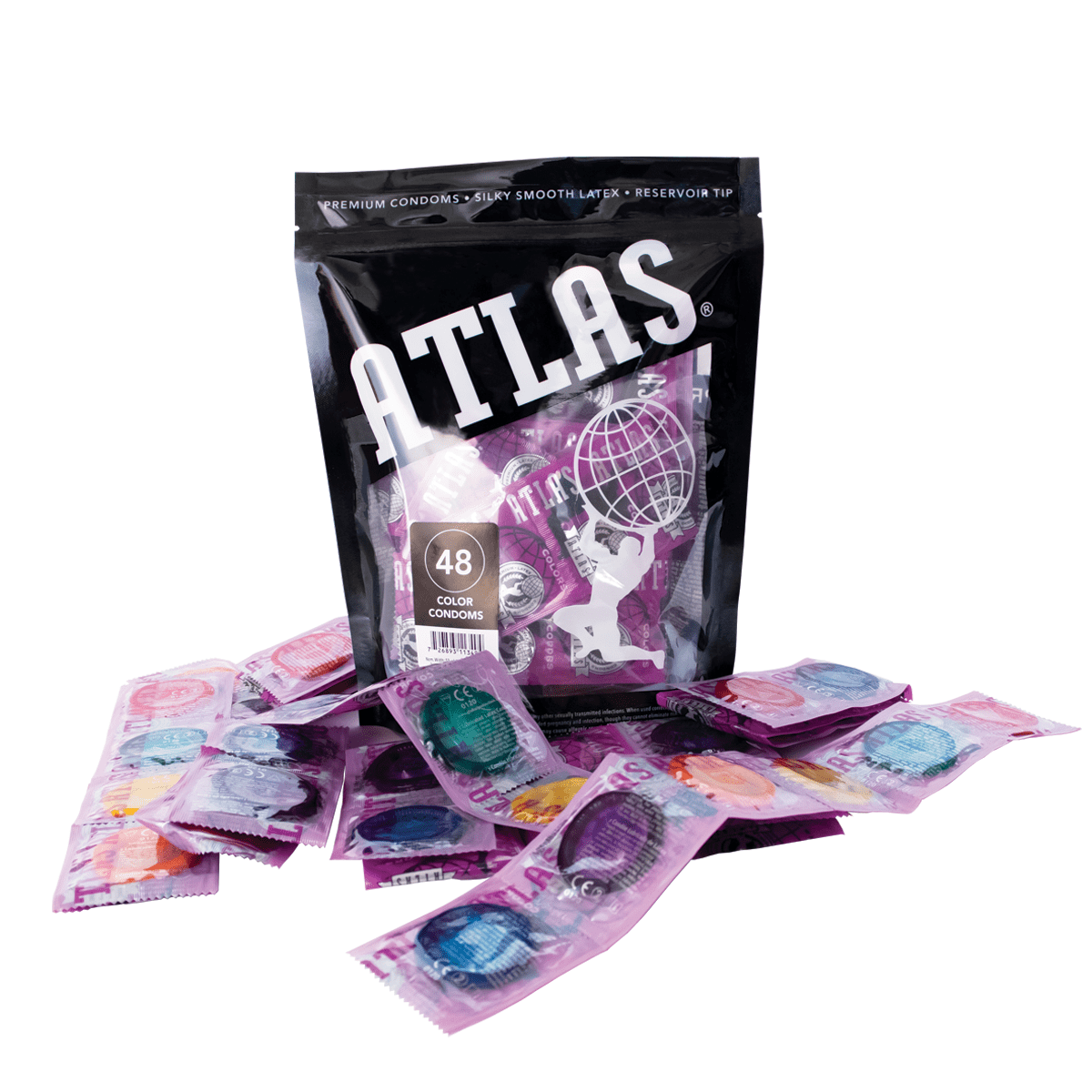 TRUSTEX NON-LUBRICATED COLOR CONDOMS 75 PACK FREE SHIPPING 
