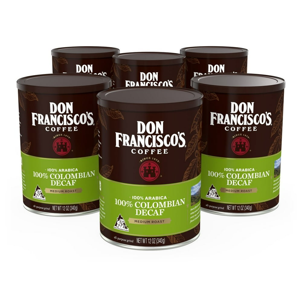 Don Francisco's Decaf 100 Colombia Supremo Ground Coffee, 12 oz., 6 Ct