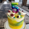 thumbnail image 3 of Hltser Birthday Candles Numbers 2.36 inch Party Cake Topper 1 Piece (Brown  Number 6), 3 of 6