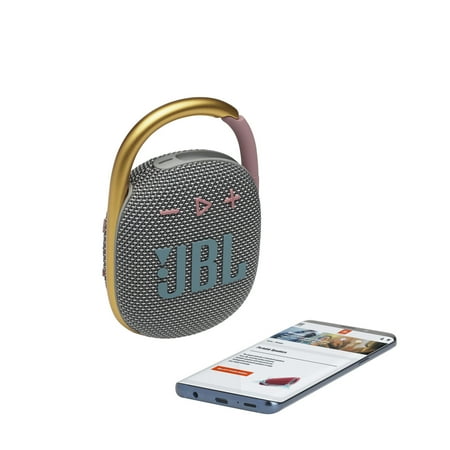 JBL - CLIP4 Portable Bluetooth Speaker - Gray