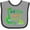 Heather and Black, variant on Inktastic My Nan Loves Me Grandson Dinosaur Boys Baby Bib