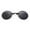 Black And Gray Lens, variant on Matrix Morpheus Movie Men Retro Round Lens Clip On Nose Glasses Rimless Sunglasses