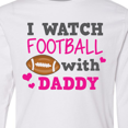 thumbnail image 4 of Inktastic I Watch Football with My Daddy Long Sleeve Youth T-Shirt, 4 of 5