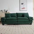 thumbnail image 5 of Love Seat Couches, Upholstered Sofa Sleeper Couch with Throw Pillows, Loveseat Sofa for Living Room, Apartment, Office,Apartmen, Green, 5 of 9