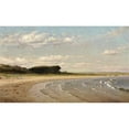 thumbnail image 2 of Worthington Whittredge 24x16 Black Ornate Framed Double Matted Museum Art Print Titled: Second Beach, Newport (C. 1878-1880), 2 of 5