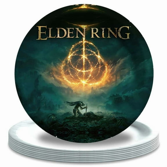 Elden Ring Birthday Decorations Plates Party Supplies Tableware Disposable Dinnerware