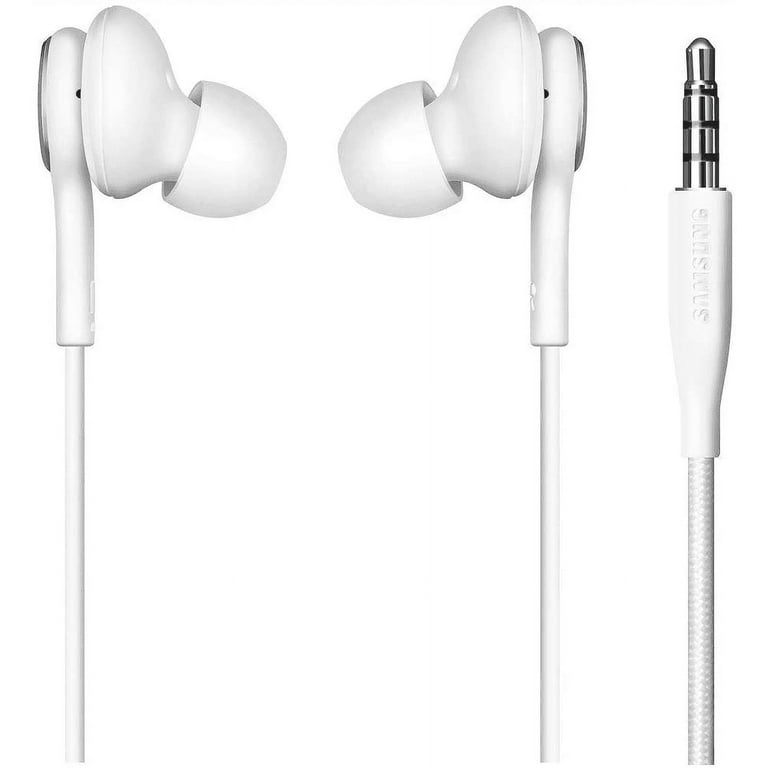 OEM InEar Earbuds Stereo Headphones for Sony Xperia Tablet Z LTE Plus Cable  - Designed by AKG - with Microphone and Volume Buttons (White)