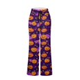 thumbnail image 5 of Halloween Pajamas Women Pumpkin Print Comfy Stretch Drawstring Pajamas Wide Leg Pants Soft Lounge Bottoms Cozy Sleepwear, 5 of 7