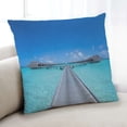thumbnail image 1 of Ahgly Company Color Focus Blue Coussin d'Intérieur, 18 Pouces par 18 Pouces, 1 of 6