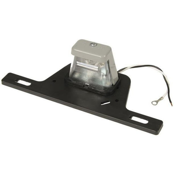 License Plate Light & Plastic Bracket with Seperate Ground Wire