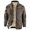 Brown, variant on Mens Winter Jacket Casual Jacket Lightweight Outdoor Windbreaker Softshell Lined Stand Collar Zip up Hooded Jacket Coat for Daily Wear Trench Coat Men Blue L