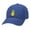 Royal, variant on Pineapple Embroidered Twill Baseball Cap Unisex Dad Hat with Adjustable Metal Buckle Back-Black
