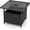 Black-1, variant on Yunken Umbrella Table, Outdoor Side Table with 2" Umbrella Hole, Rattan Umbrella Stand Holder, Heavy Duty Metal Frame, Patio Bistro Table for Deck Garden Poolside, Mix Brown (HDPE Tabletop)