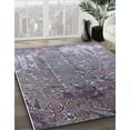 thumbnail image 2 of Ahgly Company Indoor Square Mid-Century Modern Purple Oriental Area Rugs, 4' Square, 2 of 6