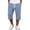 EM41_Blue, variant on Men's Waffle Capri Pant Baggy Below Knee Summer Sweat Shorts Elastic Waist Athletic Casual Drawstring 3/4 Pants with Pockets Light Green 3XL