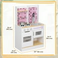 thumbnail image 3 of Qaba Play Kitchen Set for Kids, Kids Kitchen Playset, Ages 3+, White, 3 of 10