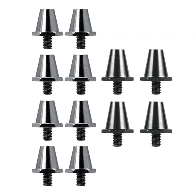 12 x Clavos para zapatos de fútbol Tacos de fútbol M5 Tacos de rugby Clavos universales para atletismo Gris