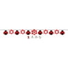 Ladybug Fancy Ribbon Flag Banner