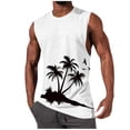 thumbnail image 1 of Hombres Casual Moda Impresión Suéter Cuello Redondo Deportes Tanque sin Mangas para Al Aire Libre Casual Diario, 1 of 5