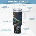 thumbnail image 6 of Large Capacity Ice Bully with Handle, Baby Yoda Stainless Steel Mug Coffee Cup Thermal Travel 40oz, 6 of 8