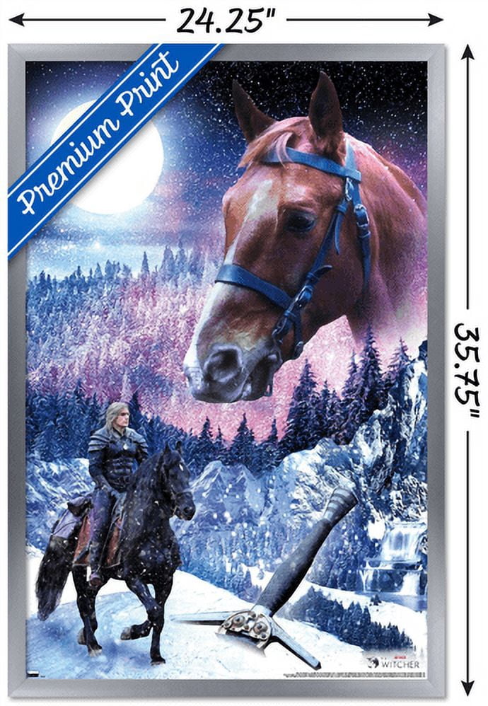 Netflix The Witcher Season 2 - Roach Wall Poster, 22.375" x 34", Framed