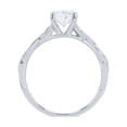 thumbnail image 3 of 0.50 Carat Excellent Oval Shape Genuine Diamond Latest Design Solitaire Engagement Ring for Ladies Solid 18K White Gold Size 7.5, 3 of 6