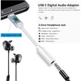 thumbnail image 4 of [2 PACK] USB C to 3.5mm Headphone Jack Adapter, Compatible With iPhone 15 15 Plus 15 Pro 15 Pro Max Type C to Aux Earphone Cable, Type C Aux Audio Dongle Converter, 4 of 5