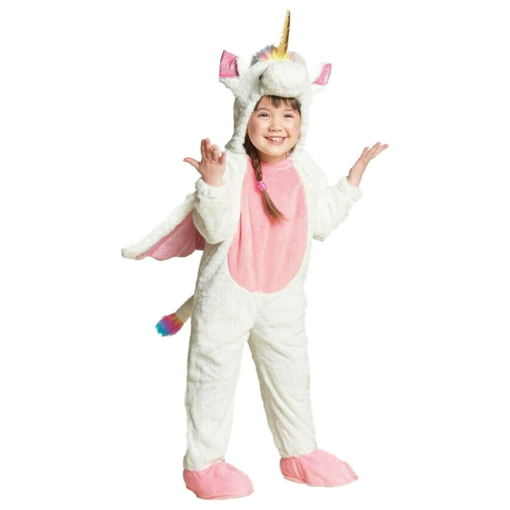 Infant Girls White & Pink Unicorn Halloween Costume Jumpsuit 12-18 ...